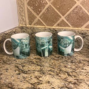 Lot of 3 Star Wars Yoda Coffee Cups
